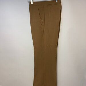 Haggar mens slacks dress pants 38x31 brown flat front preppy office Made in USA